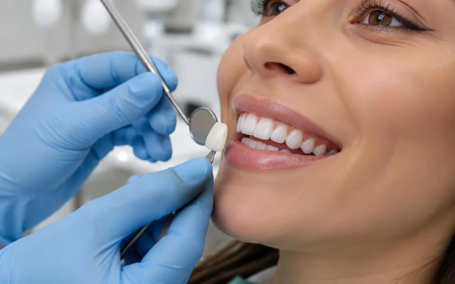 Ilustração do tratamento: Lentes de Contato Dental e Facetas